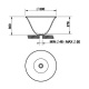 Photo Gessi Goccia sink 50 cm 39133#519 white