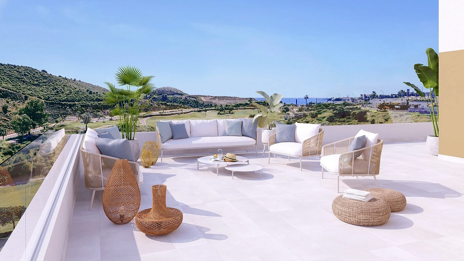 Apartment in new building Energy efficient houses overlooking the golf course in Mijas