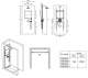 Photo Shower system Jacob Delafon Ecrin E803031-D39 with thermostat and backlit graphite, chromium