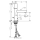 Photo Axor Uno sink mixer 45001820 grinded nickel