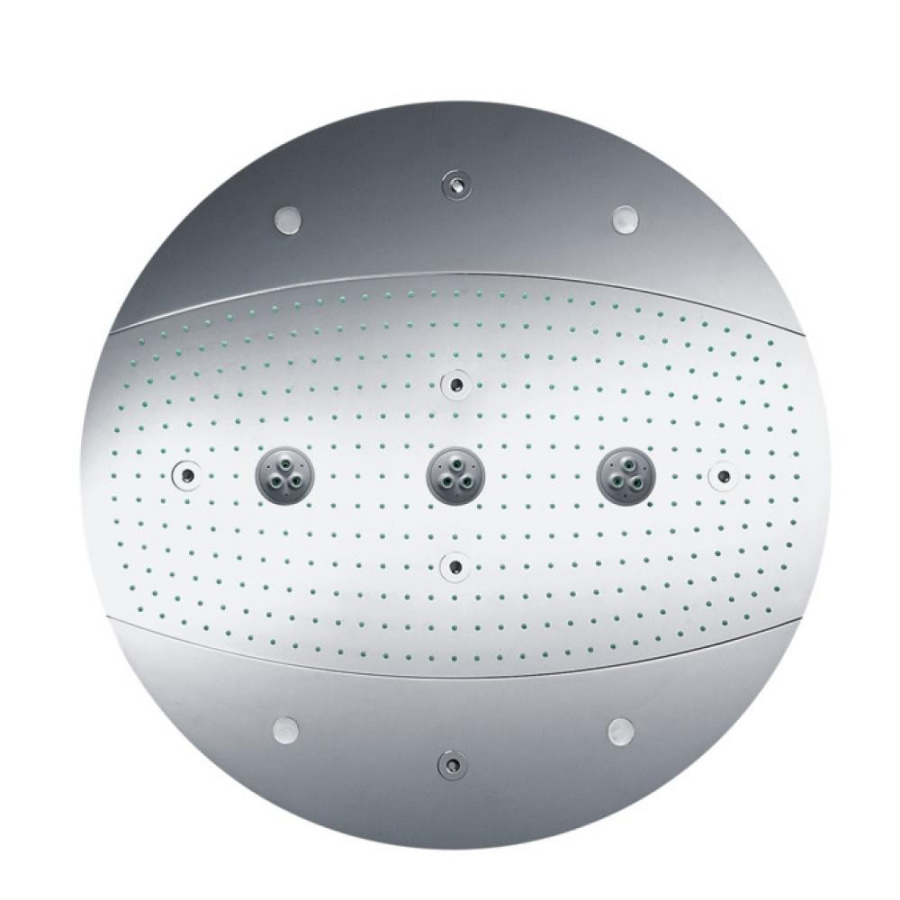 Photo Overhead shower hansgrohe Rainmaker Air 3jet 600 26117000 with illumination, chrome
