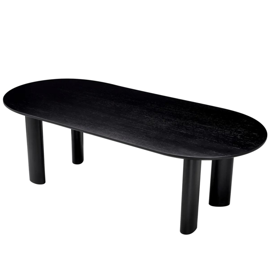 Photo Mogador S dining table (black finish)
