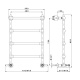 Photo Towel warmer water Nicolazzi Complementi 5528NS69 nickel
