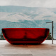 Photo Transparent bath Abber Kristall 170x75 AT9703Rubin red