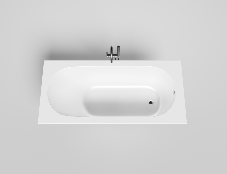 Photo Bath of artificial stone Salini Ornella 170x80 102314GF black