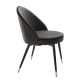 Photo A set of two Cooper dining chairs (gray, velvet)