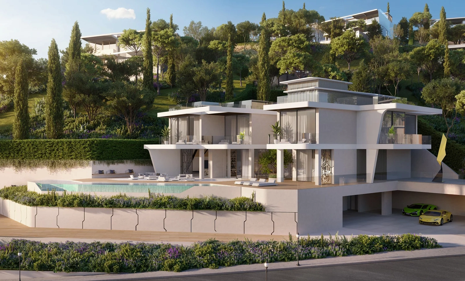 Spacious villas in the style of Lamborghini in Benaavis