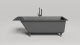 Photo Salini Cascata 170x70 104413MF RAL matte bath