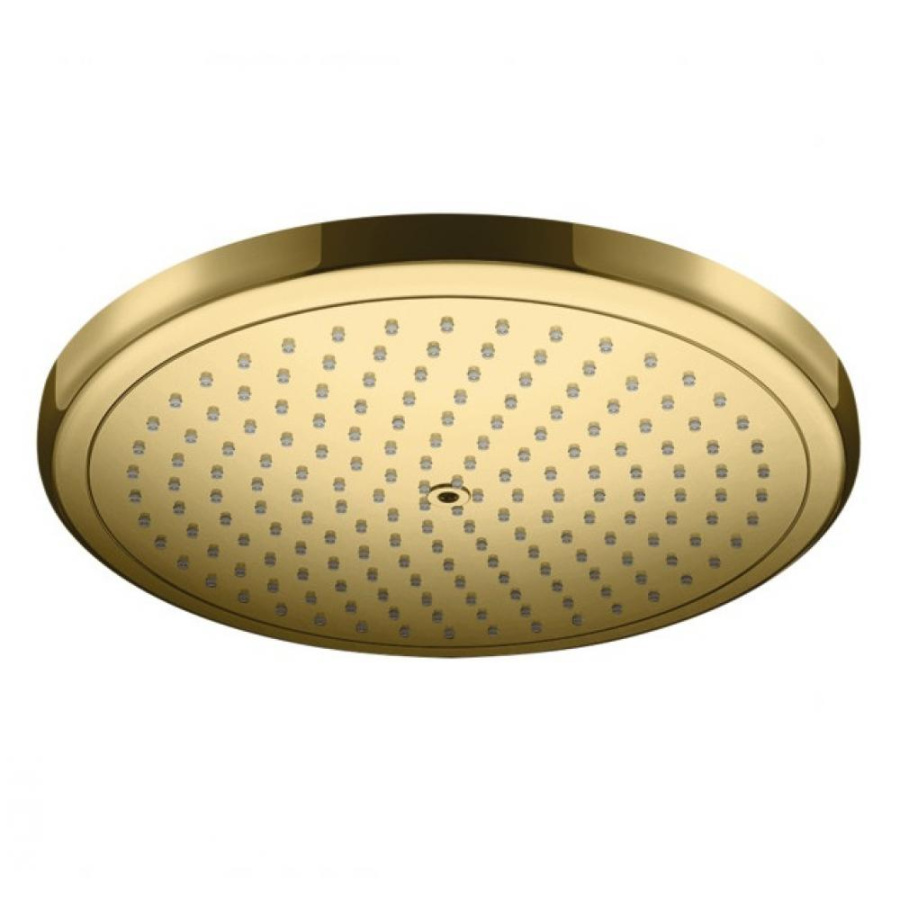 Photo Top shower hansgrohe Croma 280 1 jet EcoSmart 26221990 9 l/min polished gold