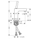 Photo Axor Citterio 39018340 grinded black chrome sink mixer