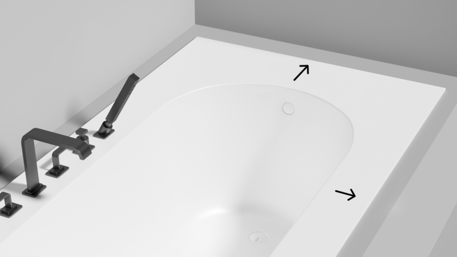 Photo Salini Ornella 160x70 102326MF RAL matte bath