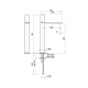 Photo Fantini Milano 31 P5 3006WF steel sink mixer