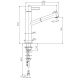 Photo Fantini sink mixer AF/21 27 93 A754F steel