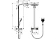 Photo Shower stand hansgrohe Raindance Select E 300 3jet Showerpipe 27127000 (chrome)