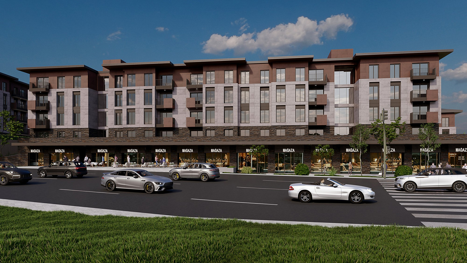 Family residential complex in the green zone