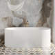 Photo Bath of artificial stone Salini Perla 170x80 1049201M matte white