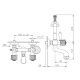 Photo Bath mixer Nicolazzi Onice 2101GO09O Gold