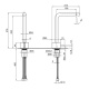 Photo Fantini sink mixer AF/21 27 P5 A506WF steel