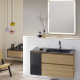 Photo Burgbad Accura 112 SGVI111R F6077 C0038 left natural oak/anthracite/black matte