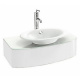 Photo 85 cm Jacob Delafon Presquile EB1106-G1C white