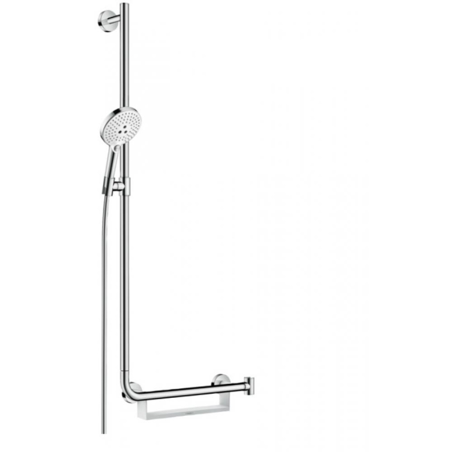 Photo Shower set hansgrohe Raindance Select S 120 3jet 26324400 with a 110 cm bar, left-handed