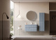 Photo Orka Moonlight sink cabinet 90 5001501 blue matte/white