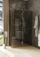 Photo Roca Apex door right with side panel 120x90 ZRU9307889 matte gold, tinted glass
