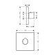 Photo External part of the shower thermostat Axor Starck Organic 12711000