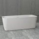 Photo Bath made of artificial stone Abber Stein 170x75 AS9617 white matte