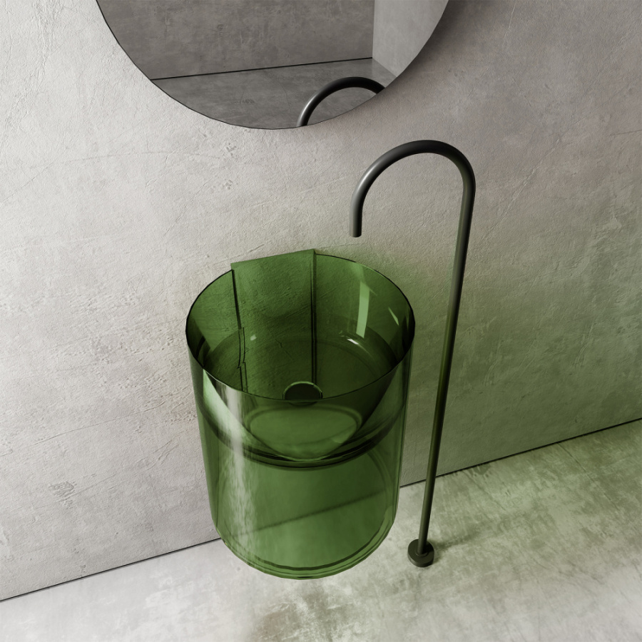 Photo Abber Kristall 42 AT2704Emerald sink green