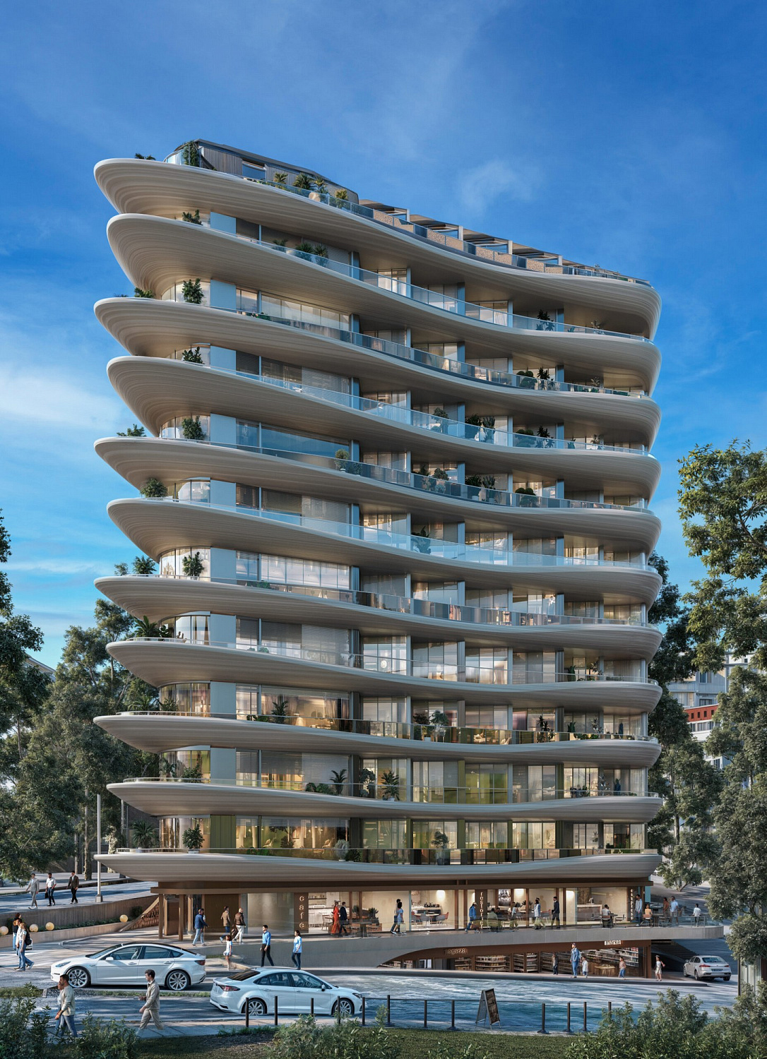 Modern residential complex in the prestigious city centre