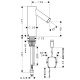 Photo Axor Starck sink mixer 10140340 grinded black chrome