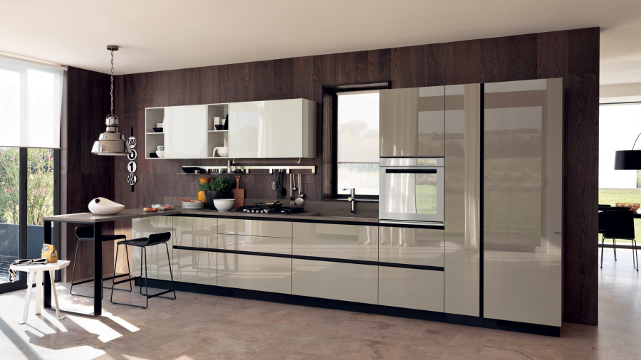 Photo Scavolini Liberamente Kitchen 398 by 215 cm