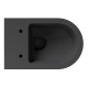 Photo Suspension toilet with lid and seat Alice Hide Round 31170108SET matte black