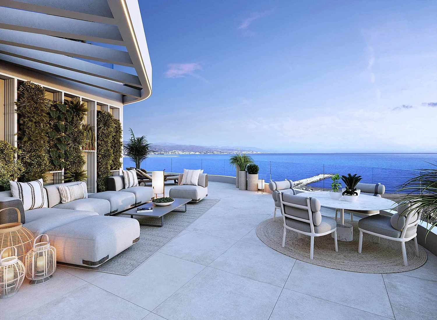 Apartment with sea view in Malaga in the project "Termica Beach"