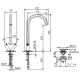 Photo Fantini Venezia sink mixer 29 02 N456SF