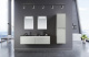 Photo Orka Lisbon sink cabinet 130 5001441 cashmere matte/dark grey
