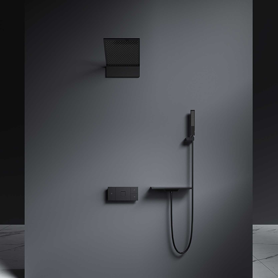 Photo Shower kit Vincea VSFW-2F11TMB matte black