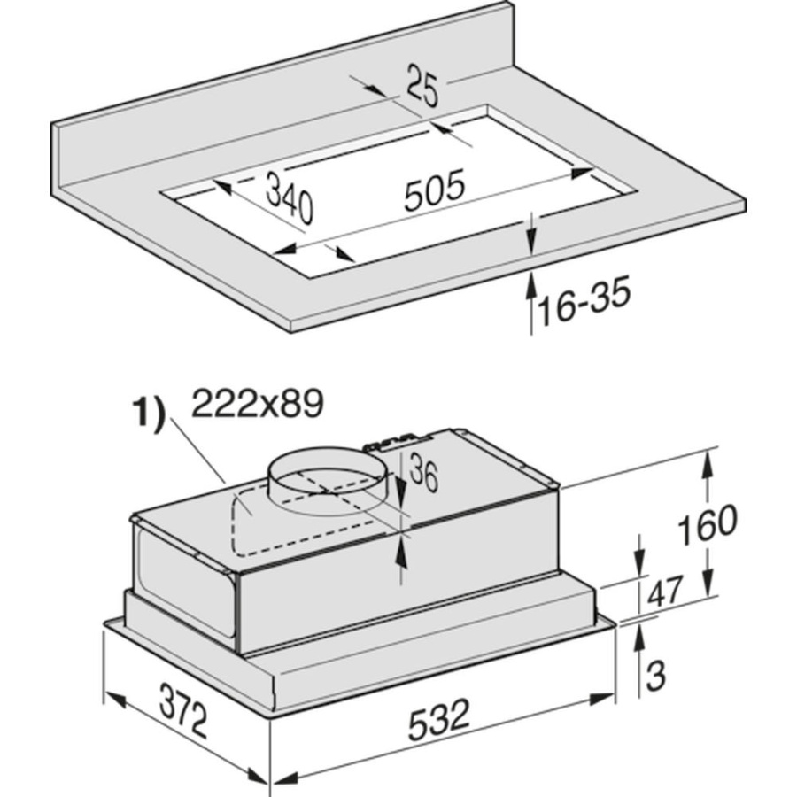 Photo Miele DA 2558 EXTA hood