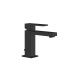 Photo Gessi Rettangolo 20001#299 Black matte sink mixer