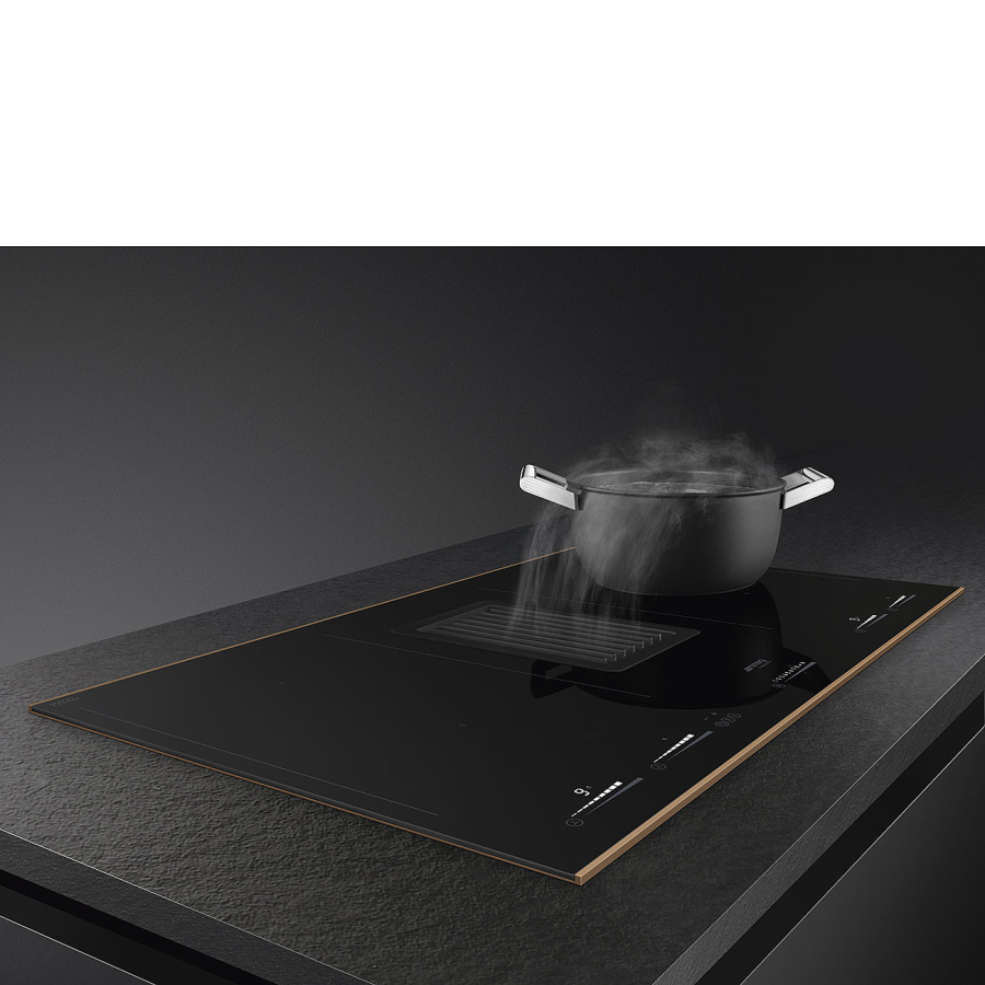 Photo hob with hood Smeg HOBD682R1