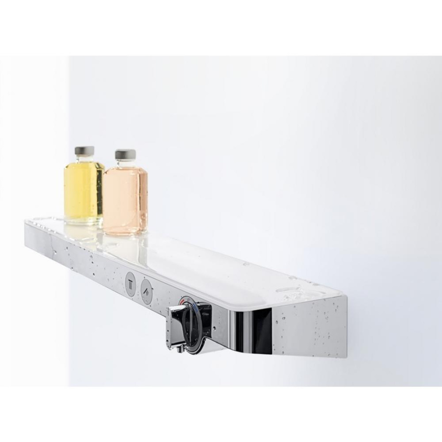 Photo Shower mixer with thermostat hansgrohe ShowerTabletSelect 700 13184000, chromium