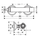 Photo Thermostatic shower mixer Axor Montreux 16261340 grinded black chrome