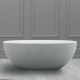 Photo Abber Stein artificial stone bath 160x75 AS9624-1.6 white matte
