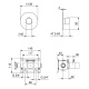 Photo Fantini shower thermostat AA/27 33 P5 Y300B gray