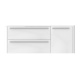 Photo AM.PM sink cabinet Awe M15FHL1153WF left-sided, white textured