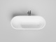 Photo Bath made of artificial stone Salini Ornella Kit 170x70 102413MF black matte