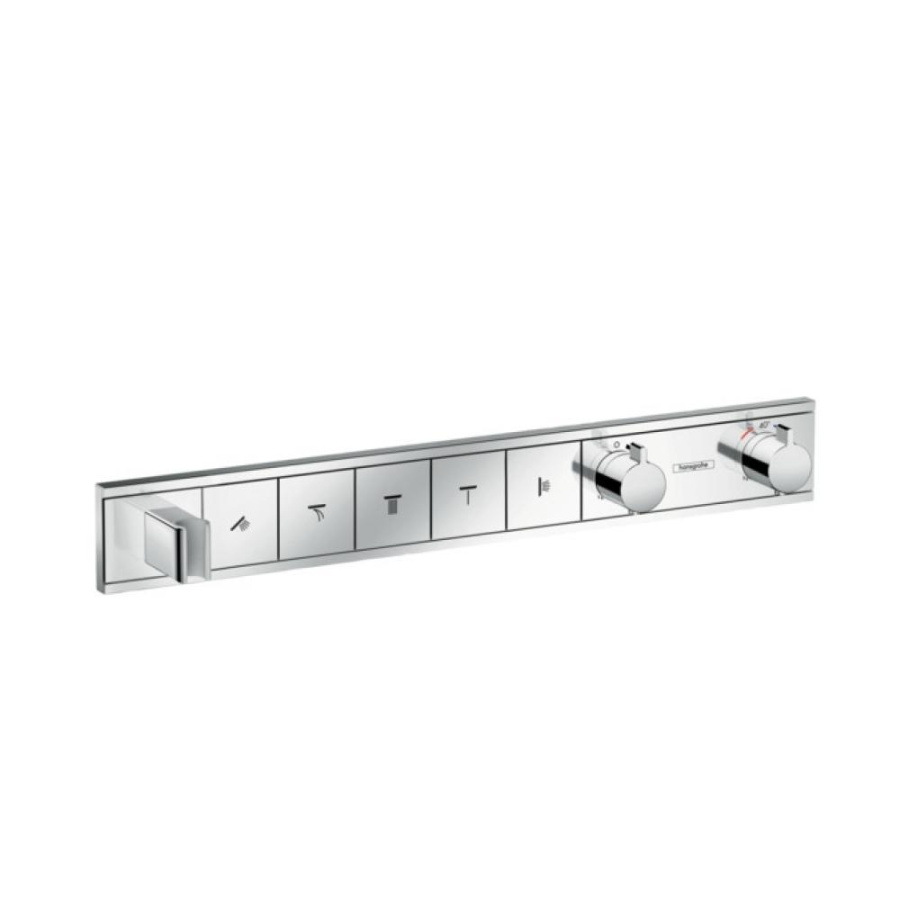 Photo Shower mixer with hansgrohe RainSelect 15358000 for 5 consumers, chromium