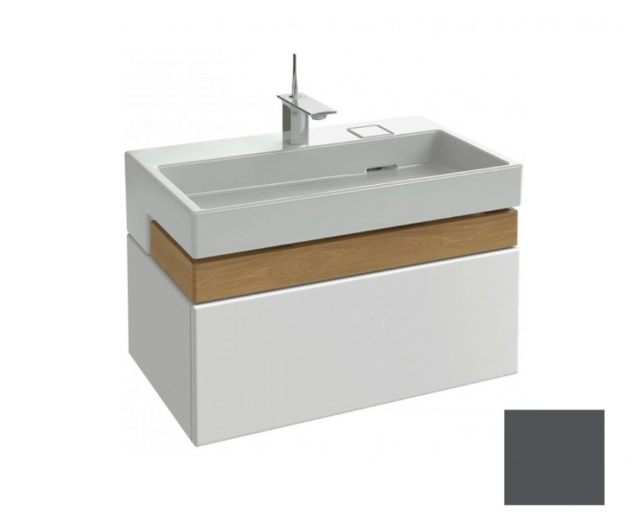 Photo Bathroom under the sink 80 cm Jacob Delafon Terrace EB1186-442 gray anthracite lacquer