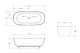 Photo Abber Kristall 170 AT9707Onyx Transparent Bathroom